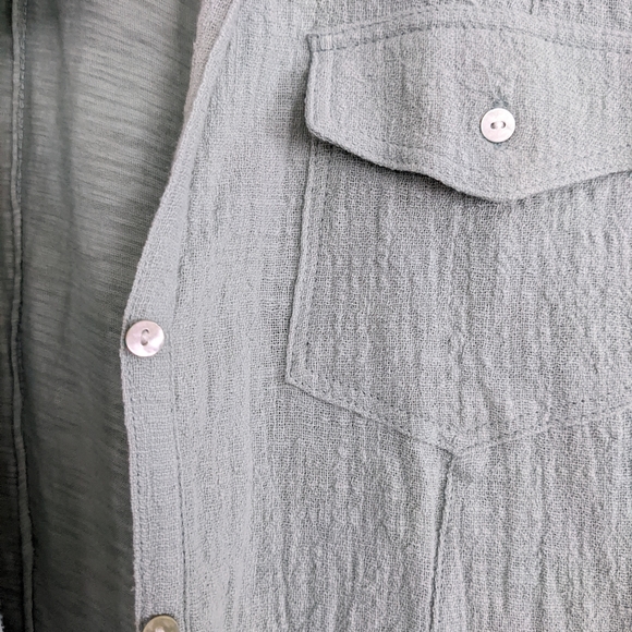 Lucky Brand Women's Button Down Long Sleeve Pocket Shirt - Picture 9 of 10